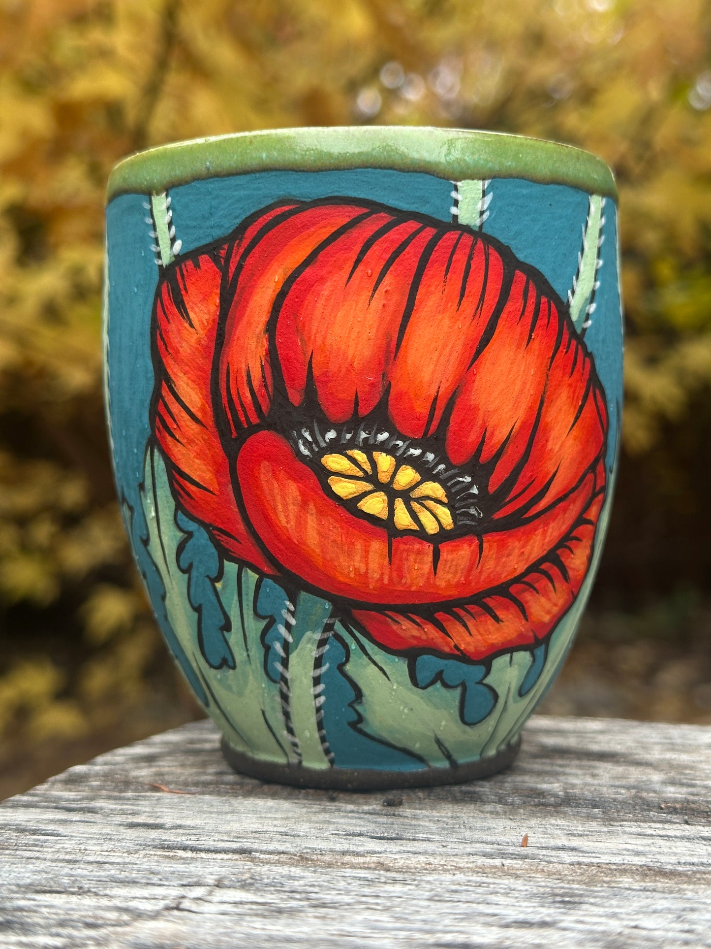 12. Red Poppy Sipper 13oz