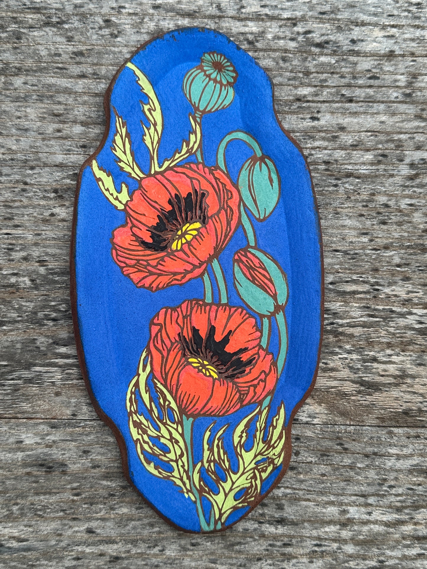 25. Red Poppy Tray