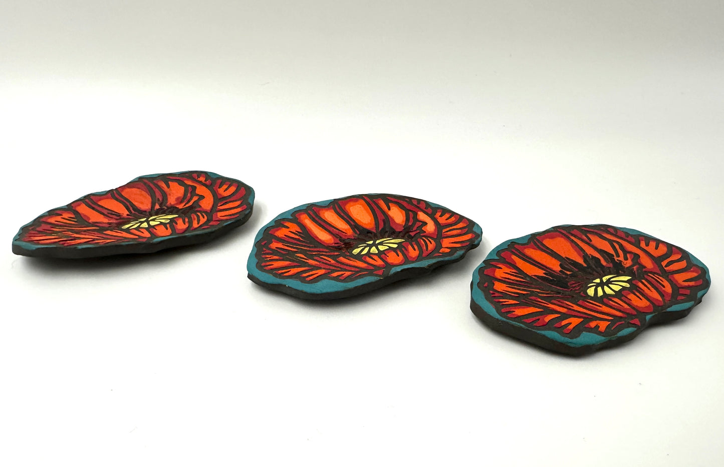 47. Poppy Magnets - Set of 3